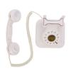 Téléphone fixe Bluetooth Rétro avec combiné haut-parleur Blanc Rechargeable par USB Sans fil Bluetooth Téléphone de bureau pour la maison