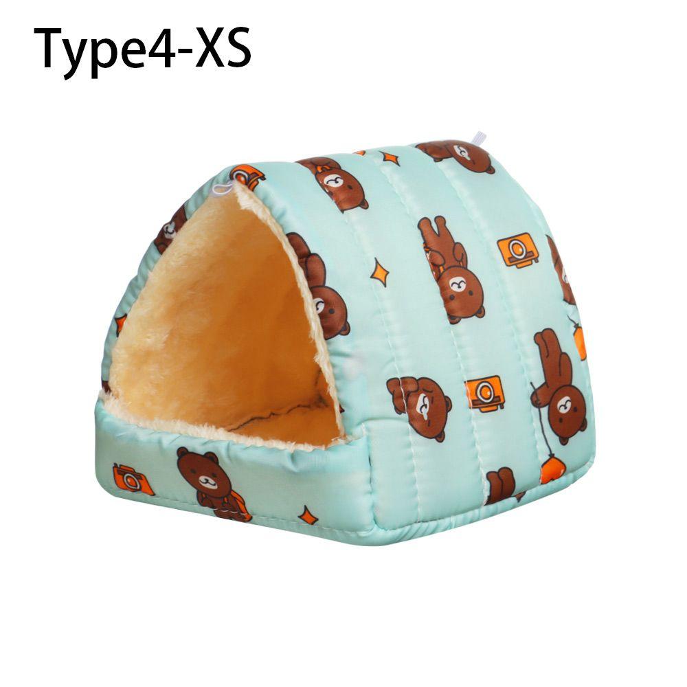 Winter Mini Cage Rabbit Squirrel Small Animal Sleeping Bed Guinea Pig Nest Warm Mat Hamster House