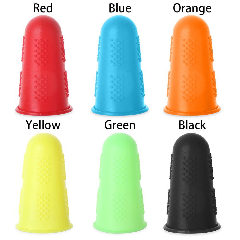 5pcs Craft Thimble Heat Insulation Guard Caps Silicone Finger Cover Non-slip Finger protector
