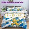 IFK Göteborg Football Pattern Bedding,Quilt Set Quilt Cover Pillowcase Home Birthday Gift (1*duvet Cover+2*pillowcase,without Core)