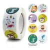 Kids Cartoon Cat Sticker Roll 500-count Stickers Round Teacher Encouragement Motivational Lable - RiRi