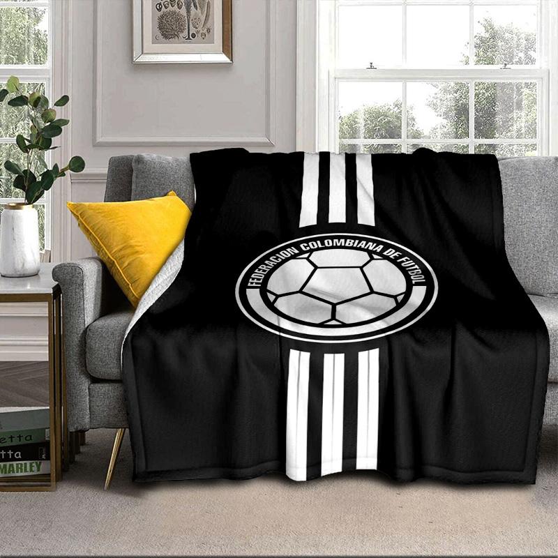 Colombian National Football Team Portable Blanket/Soft Blanket Bedding Blanket Suitable for Travel Camping Living Rooms Offices Sofas Fan Gifts