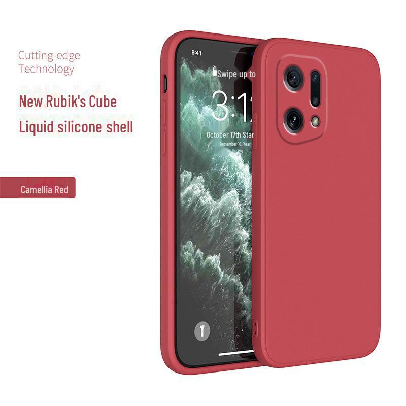 Oppo Find X5 Pro Vloeibare Siliconen Hoesje - Zachte Schaal voor Mobiele Bescherming
