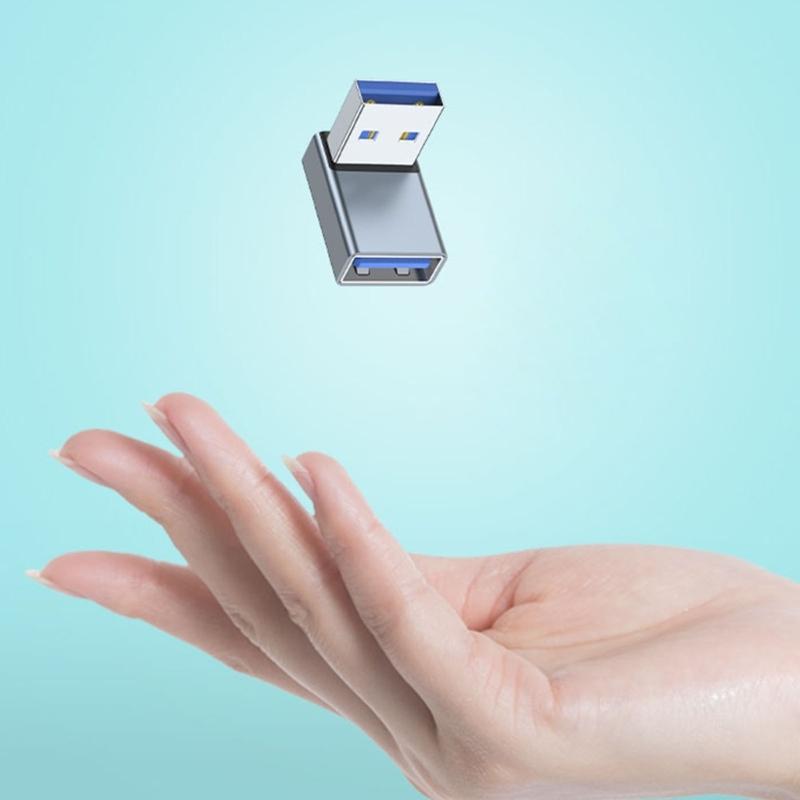USB 3.0 Male To Female Adapter Connector USB 3.0 Header 90 Degree Up Right Angle Notebook Laptop PC Port Connector