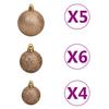 Artificial Christmas Tree with Lights and Ornaments 150 Cm 380 Branch Tips