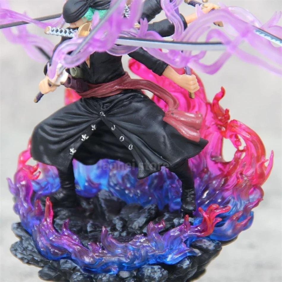 Hot One Piece  Anime Figure  Asura Roronoa Zoro Statue Action Figure Collection Model Kid Toy Worthy Of Collection