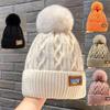 Winter Letter Woolen Hats Female Korean Fashion Warm Knitted Cap Ear Protection Hats