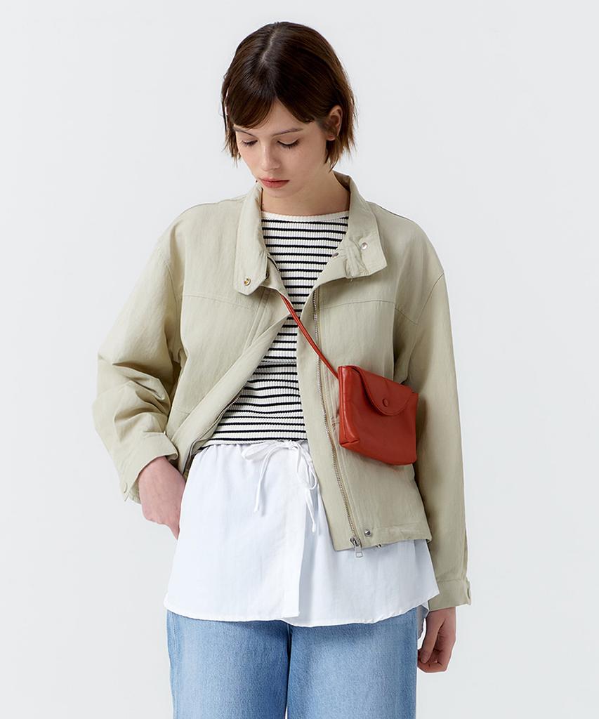 Eilubeu Button Layered Skirt Aaresk104A