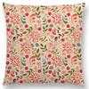 Botanische Blumen- und Schmetterlings-Kissenhülle Wunderschöne Blumengarten-Mini-Drucke Heimdekor Sofa-Überwurf-Kissenbezug