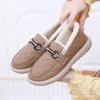 Women's Cotton Shoes Pu Fashion Comfortable Non-slip Thick-soled Casual Mother Cotton Boots Velvet Warm Doudou Cotton Shoes
