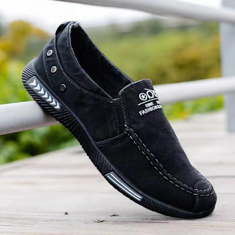Fashion Denim Men's Canvas Shoes Slip On Sneakers Male for Summer New Outdoor Driving Moccasin Trendy Vintage Loafers Shoes for Men