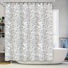Boho Shower Curtain Cute Sketch Pattern Bathroom Decor Artistic Washable Fabric Liner Waterproof Modern Home Textile Hippie Wall