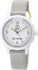 Q&Q SmileSolar Solaruhr, Solarbetrieben, Analog, Wasserdicht, Polyurethanarmband, RP01-015, Damen, Weiß x Grau