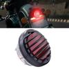 Motorcycle Tail Light, Round Red Lens Brake Light Integrated 12V License Plate Lamp for Motorcycle Chopper Cruiser Street Bike
