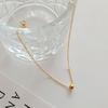 Women's Gold Ball Daily 925 Silver Necklace 14K Gold Plated