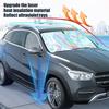 Car Windshield Sun Shade with Reflective Foil Foldable Heat-Resistant Sunshade UV Protection Car Shade for Most Cars SUVs