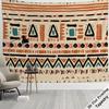 Ethnische Geometrische Boho Wandbehang Stammes Makramee Stil Wohnzimmer Dekor Leinwand Groß 180x280cm