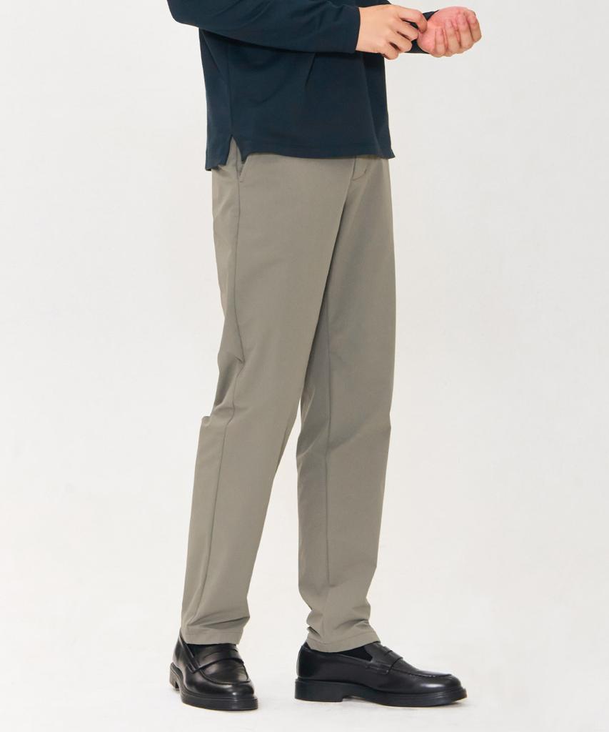 CHASECULT Men'S Stretch Tapered Slacks - Khaki
