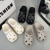 Sandalen met kleine hoogteverhoging, dikke zolen, antislip en deodorant, nieuw voor zomer en herfst 2025, schattige baotou half-slipper stergaatjesschoenen