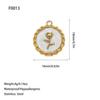 European and American Style Titanium Steel Enamel Jewelry Set: Pendant, Bracelet, Necklace, Earrings.