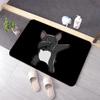 Pluche Zacht Antislip Absorberend INS Stijl Franse Bulldog Print Mat voor Badkamer Slaapkamer Wasruimte Vloerkleed Tapijt Woondecoratie