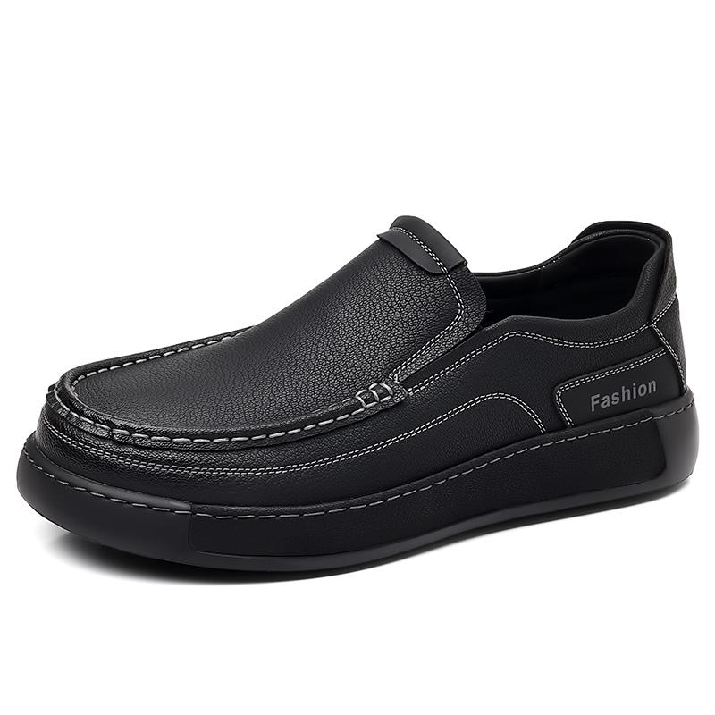 Fashion Handmade Casual Leather Shoes Handmade Men's Loafers Business Slip On Shoes Classic Soft Hiking Shoes Non-Slip Driving Footwear