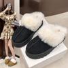 Mode Bontpantoffels Dames Winter Pluche Luxe Instappers Dikke Zool Pantoffels Dames Dikke Zool Designer Katoen Huisschoenen