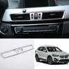 For BMW X1 2016- F48 ABS Silver Middle Console Air Outlet Vent Trim 1pcs