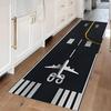 1 Piece of Long Strip Carpet Airplane Runway Pattern Floor Mat Non Slip Home Decorat for Corridors Bedrooms Kitchens or Gift Rug