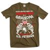 Gift Grandpa Veteran T-Shirt Grandfather T-Shirt US Veteran Tee Shirt