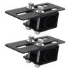 2 pièces Support de montage de barre lumineuse pour galerie de toit de voiture Universel Métal Auto SUV 4X4 Supports de lampe pour barres transversales