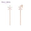 PAULBRIAL PYBE0094 (PG) Baguette Flower Earrings