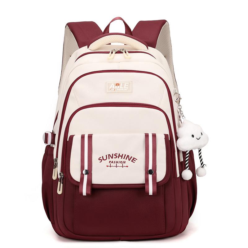 Junior High School Students' School Bags Versatile Ins Backpacks Niche Primary and Secondary School Students Large Capacity of Girls