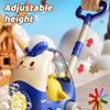 Soap Bubbles Gun Children's Chicken Bubble Machine Pushcart Fully Automatic Electric Bubble Blower Outdoor Sports Toys for Kids