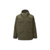 Uniqlo Solid Color Hooded Long Sleeve Zipper Loose Jacket Unisex Jackets Olive 464026-56