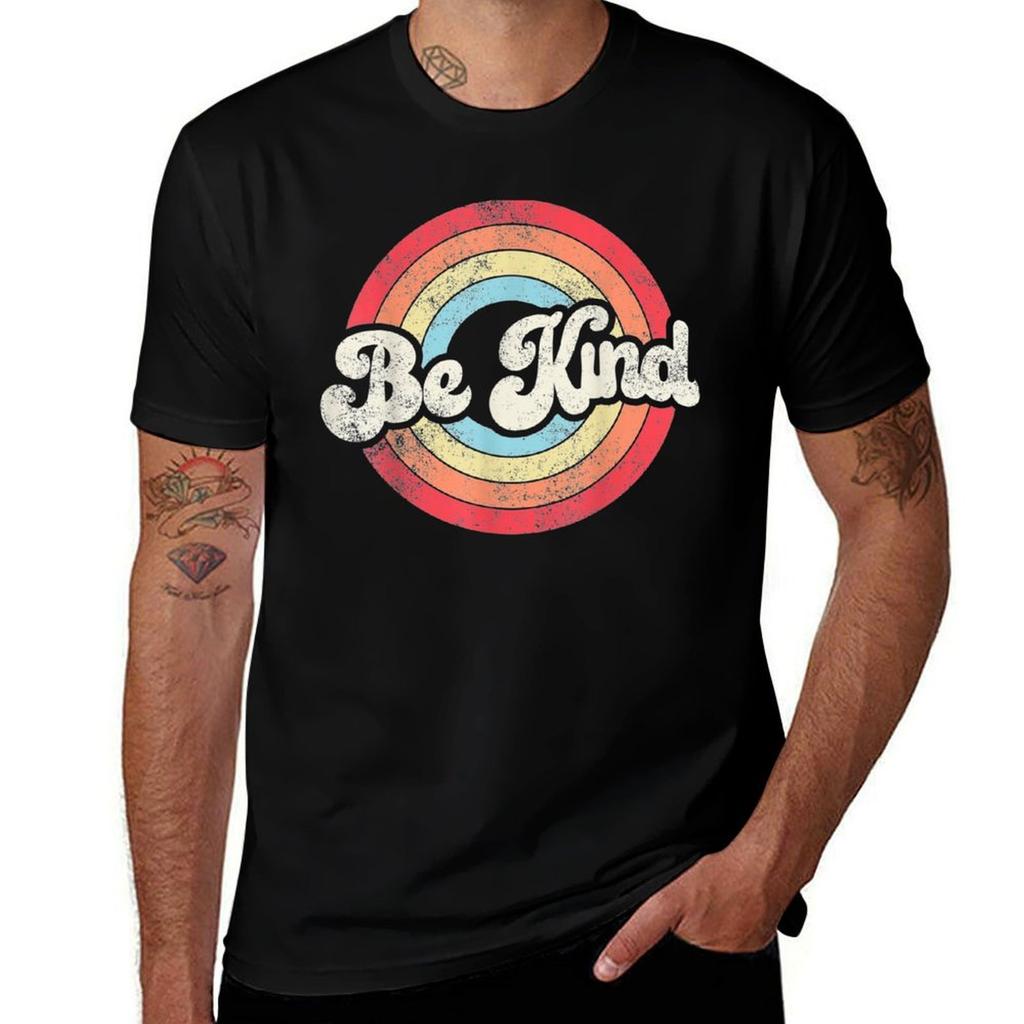 Be Kind Anti Bullying Inspirational Kindness Retro Vintage Gifts Tshirt Casual Loose Daily Wear Tshirt