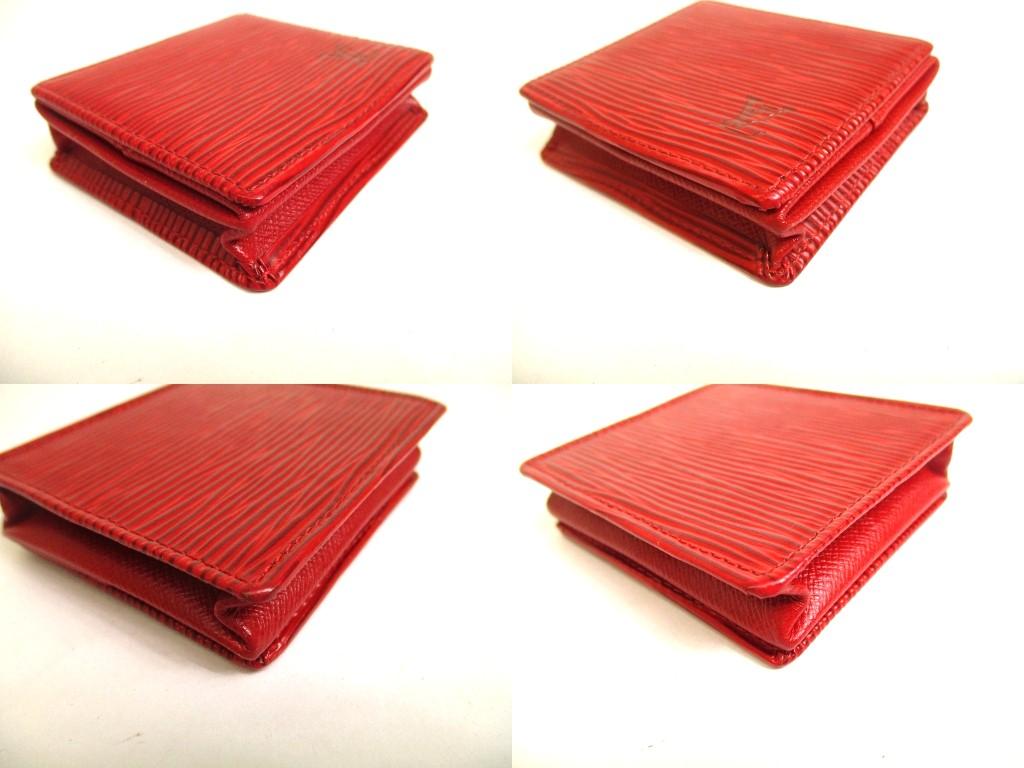 Authentische LOUIS VUITTON Epi Rotes Leder Münzbeutel Porto Monnaie Boite #a991 Vom Verkäufer überholt