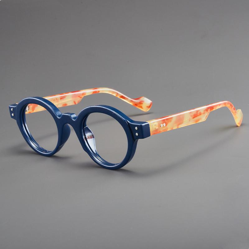 Vintage Small Round Frame Reading Glasses Women Men Blue Light Blocking Clear Lens Presbyopia Eyeglasses Diopter 0 To +4.0