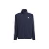 Striped Zip-Up Long Sleeve Jacket Men Jacket Blue IA9375