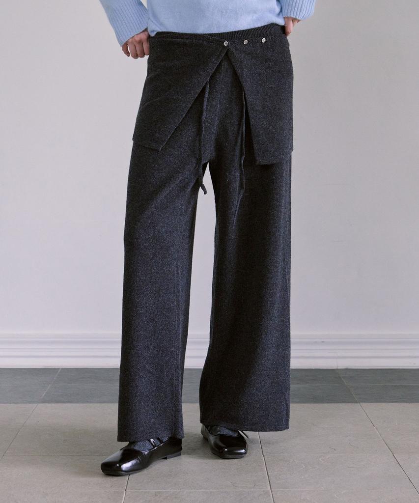 AHWE Wool Knit Pants_Charcoal