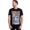 Barones Unisex Volwassene Goud & Grijs Achterprint Katoenen T-shirt