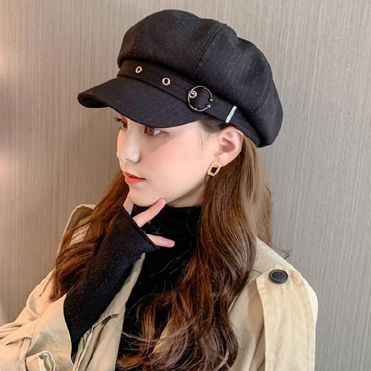 Adult Beret Hat Breathable French Style Baseball Caps Breathable Octagonal Hat