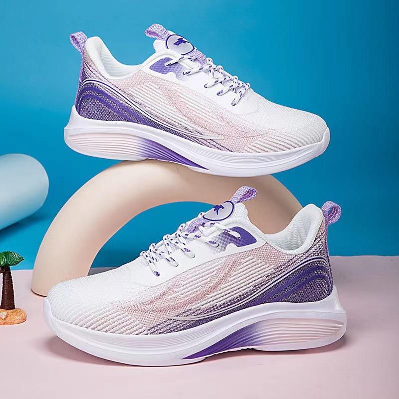 2024 New Four-season Running Shoes Breathable Soft Elastic Soft-soled Sports Shoes Manufacturer Student Casual Sports Shoes