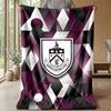Burnley Football Print Flannel Blanket, Soft Warm Lightweight Throw Blanket for Sofa Bed Camping