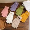 Winter Gloves Women Men Warm Stretch Knit Mittens Imitation Wool Full Finger Gloves