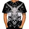 Moda Casual Cool Devil Satan Imprimare 3D Bărbați Tricou dama Gât rotund Mânecă scurtă Top Tricou XXS-6XL