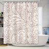 Vibrant Pattern Printed Shower Curtain Waterproof Fabric for Bathroom Decor