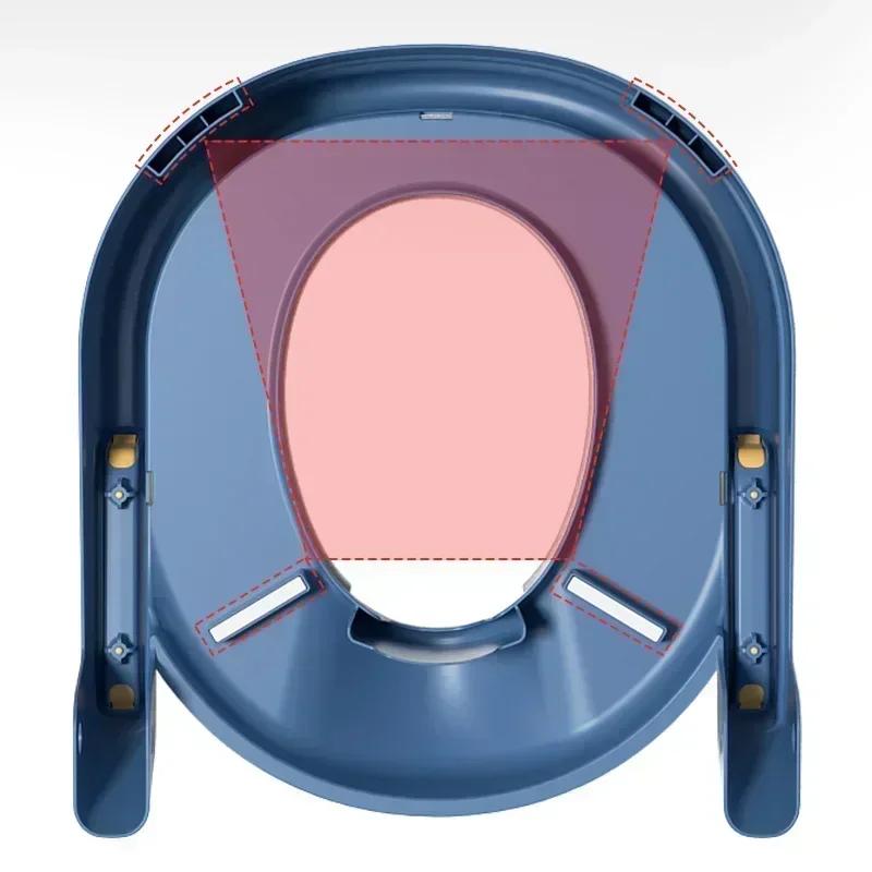 Baby-Toiletten-Klappständer Tritthocker Treppen-Stil Kindertoilette Junge und Mädchen Kinder-Trittsitzring Babytöpfchen Toilette