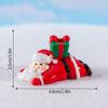 Mini Weihnachts-Schreibtischornament Schneemann Rentier Schneemann Harzfiguren Mikrolandschaft Navidad Xmas Neujahrsdekor