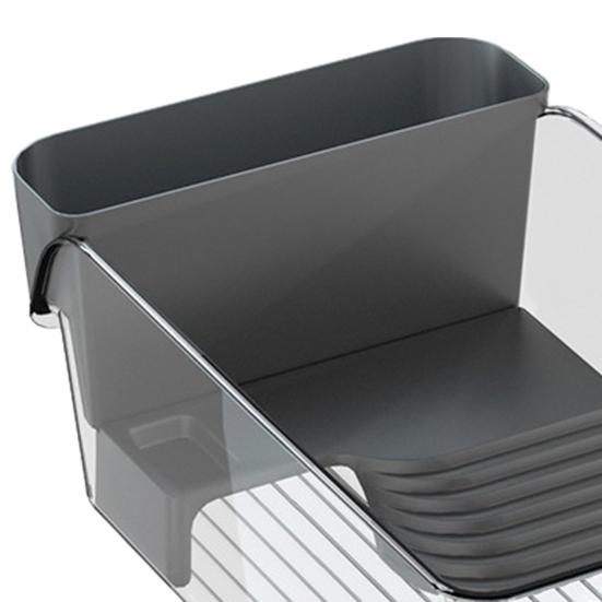 Schildkrötenbecken mit Sonnenplattform Klein Kunststoff Klar Aquariumbecken Desktop Mikro-Terrarium Habitat für Schildkröten Krebse Krabben Eidechsen